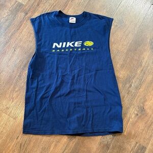Nike vintage basketball cut off tee tank